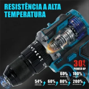 Parafusadeira Furadeira De Impacto Sem Escova 16.8v 2.0ah - Imagem 8