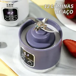 Mini Liquidificador Mixer Portátil Recarregável 450ml Shake - Imagem 8