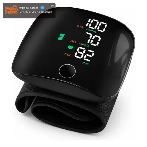 Aparelho De Pressão Digital Pulso Portátil Recarregável Usb