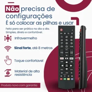 Controle Remoto Para Lg Universal Tv Smart Led - Imagem 4