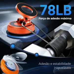 Suporte Celular Carro Magnético Rotativo 360dobrável Ventosa - Imagem 10