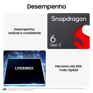 Celular Galaxy A27 Preto 5g 256gb, Câmera Tripla De 50mp, Processador Snapdragon 6 Gen 3, Feito Para Durar - Imagem 6