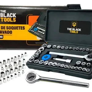 Kit Ferramentas The Black Tools com Jogo de Soquetes 40 Peças e Chaves Combinadas de 6 a 22mm - Imagem 4