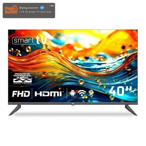 Smart Tv Hq 40 Full Hd Android 12 Design Slim Hqs40nkhm