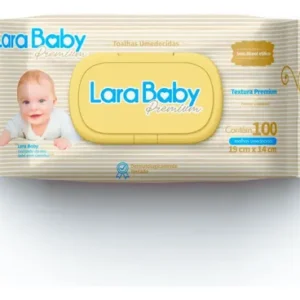 Kit C/12 Toalha Umed Lara Baby Premium C/100un - Imagem 2