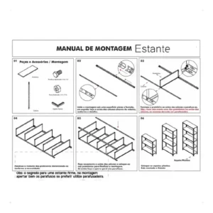 Estante Armário Prateleira de Aço 6 Bandeja Organizador Multiuso preta suporta 150kg 190cm x 90cm x 28cm - Imagem 6