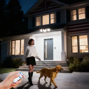 Led 3 Luminária Solar Com Sensor De Movimento Lâmpadas 122 - Imagem 5