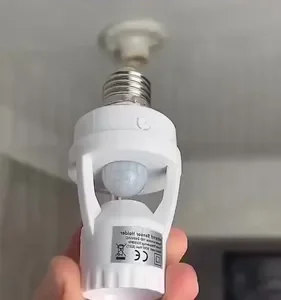 Kit 2 Sensor De Presença E Movimento Iluminação Lâmpada Soquete E27 Fotocélula Infravermelho Bivolt Acende E Desliga Automático Thop Tech Importados - Imagem 10