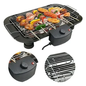 Churrasqueira Elétrica Tamanho Grande Steak Grill Sem Fumaça Para Apartamento 110v Preto - Aero Home - Imagem 7