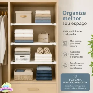 Prateleira Inteligente Extensível Retrátil Armário Cozinha - Imagem 9