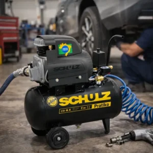 Compressor De Ar 25 Litros 8,6 Pés 120 Libra 110v Schulz - Imagem 7