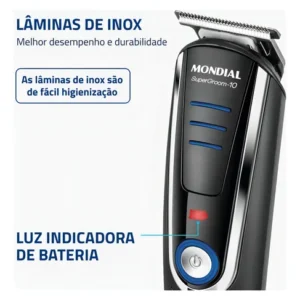 Aparador De Pelos Super Groom 10 Mondial 6W Bivolt BG-03 - Imagem 6