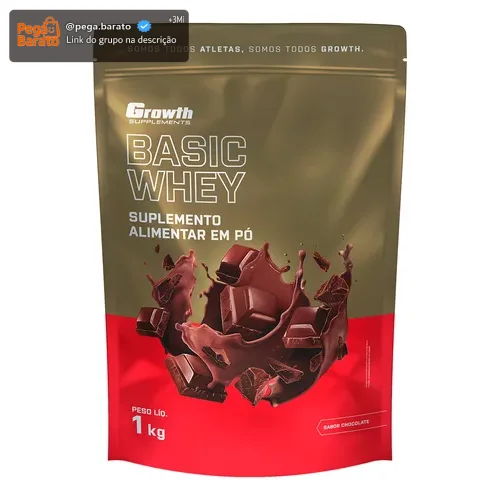 Basic Whey 1kg Growth Supplements - Chocolate