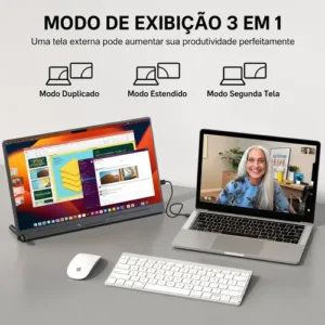 Monitor Portátil 15.6 Ips Full Hd Usb-c Hdmi Segunda Tela - Imagem 5
