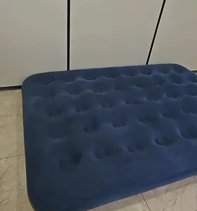 Colchão Inflável Casal Omega Azul 191x137x22cm Kit Reparo - Imagem 2