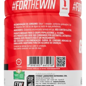 Glutamina 100% Pura e Isolada Pote 300g - FTW - Imagem 6