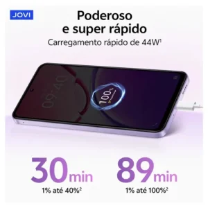 Smartphone Jovi Y21 256GB 8GB RAM (4+4GB RAM expansível) Câmera 50mp Bateria 6500mah - Preto - Imagem 4