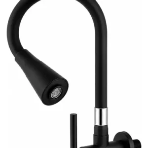 Torneira Gourmet Parede Cozinha Preta Flexível 2 Jatos Chuveirinho Cone 1/4 Volta Luxo Premium Silicone Cone Mais Vendida Preto Fosco - Imagem 7