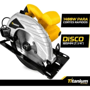 Serra Circular 1400W 7.1/4 127V Alta Potência Titanium - Imagem 7