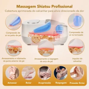 Massageador Pes Controle Remoto E Função Aquecimento Cinza - Imagem 4