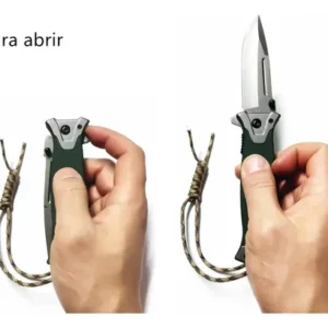 Canivete Tatico Militar Semi Automatico Estilo Browning 364b - Imagem 9