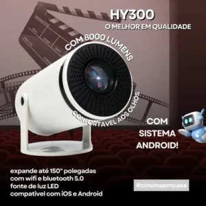 Projetor Portátil 4k Hd Android 11.0 Smart Wifi 5g Bluetooth - Imagem 11