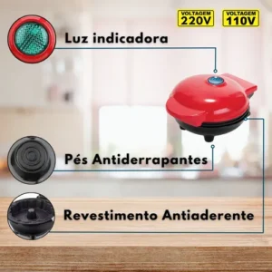Mini Máquina De Fazer Bolos Elétrica Portátil Assar 220 110 - Imagem 4