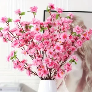 Kit 10 Flor Artificial Cerejeira Galhos Decoraçã Par Quartos - Imagem 5