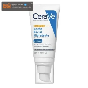 Cerave Loção Facial Hidratante Com Proteção Solar Fps50 52ml - Imagem 1