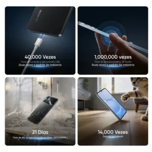 Celular Smartphone Realme Note 80s 128gb 4gb Ram Dual Sim Azul Bateria 6000mah Ultrafino 7,94 Mm Resistência À Poeira E Água Ip54 - Imagem 8