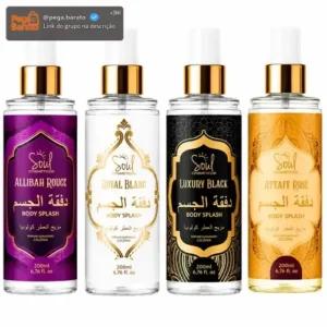 Body Splash Arabe C/4un 200ml Perfume Feminino de Luxo Alta Concentração - Imagem 1