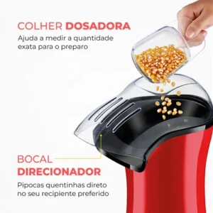 Pipoqueira Popflix Mondial Vermelho1200W PP-03 - Imagem 6