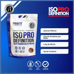 Whey Protein Iso Pro Definition Refil 1,8kg Chocolate-profit Sabor Chocolate - Imagem 4