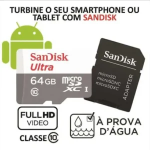 Cartão de Memória Micro Ultra Com Adaptador SD 64GB - Imagem 6