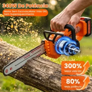 Motosserra Elétrica Brushless 12 Polegadas C/2 Baterias 48v - Imagem 3