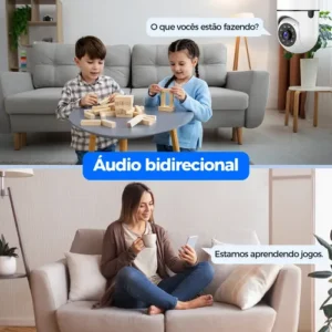 Câmera De Segurança Lâmpada Interna Externa 2mp Wi-fi 360° - Imagem 3