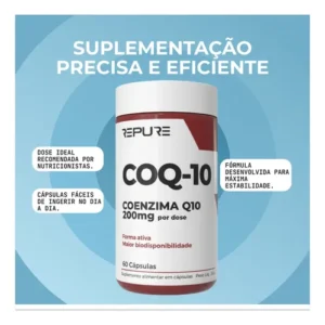 Coenzima Q10 200mg 100% Pura Alta Absorção Coq 10 - Imagem 7