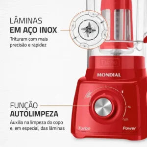 Liquidificador Turbo Power Mondial 550W L-99 FR - Imagem 7