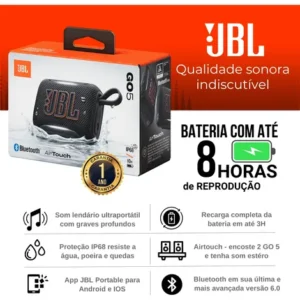 Caixa Som Jbl Go 5 Bluetooth Portátil Original Prova D'água - Imagem 3