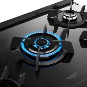 Fogão 5 Bocas Dako Supreme Black Glass com Mesa de Vidro Tripla Chama e Timer Digital Bivolt - Imagem 7