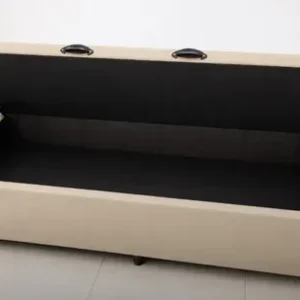 Cama Box Baú Solteiro Preto Suede 88x188x42 - Imagem 5