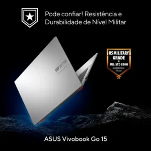 Notebook ASUS Vivobook Go 15 Core i3 N305 4GB Ram 256GB SSD W11 Home Tela 15,6" Full HD Prata Metálico - E1504GA-NJ441W - Imagem 9