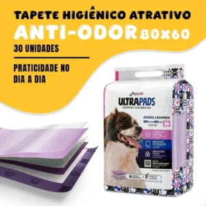 Tapete higiênico para cães ultra pads lavanda 80cm x 60cm Petlike com 30 unidades - Imagem 8