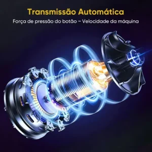 Soprador De Folhas Turbo Portátil 800W Recarregável Com 2 Baterias 48V, Mini De Mão, Potente, Folhas Pó Limpeza Carro - Imagem 7
