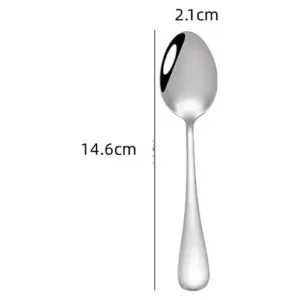 12 Colheres Para Sobremesa Aço Inox Promoção - Imagem 5
