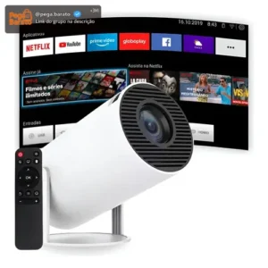 Projetor Portátil 4k Hd Android 11.0 Smart Wifi 5g Bluetooth - Imagem 1