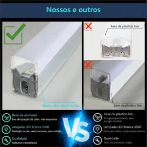 Iluminação Led Hexagonal Colmeia 8 Células Branco Frio Teto - Imagem 9