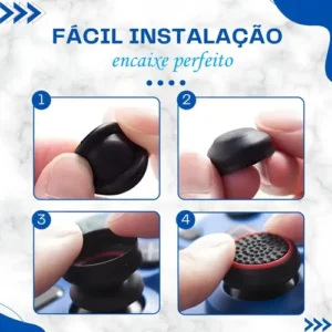 Kit 8 Grip Protetor Analógico Compatível Ps3 Ps4 Ps5 Xbox - Imagem 4