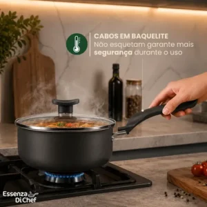Conjunto Panelas Antiaderente 10 Peças Teflon Várias Cores - Imagem 9