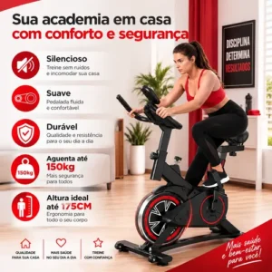 Bicicleta Ergométrica Spinning Bike X11 Com Roda Inércia - Imagem 2